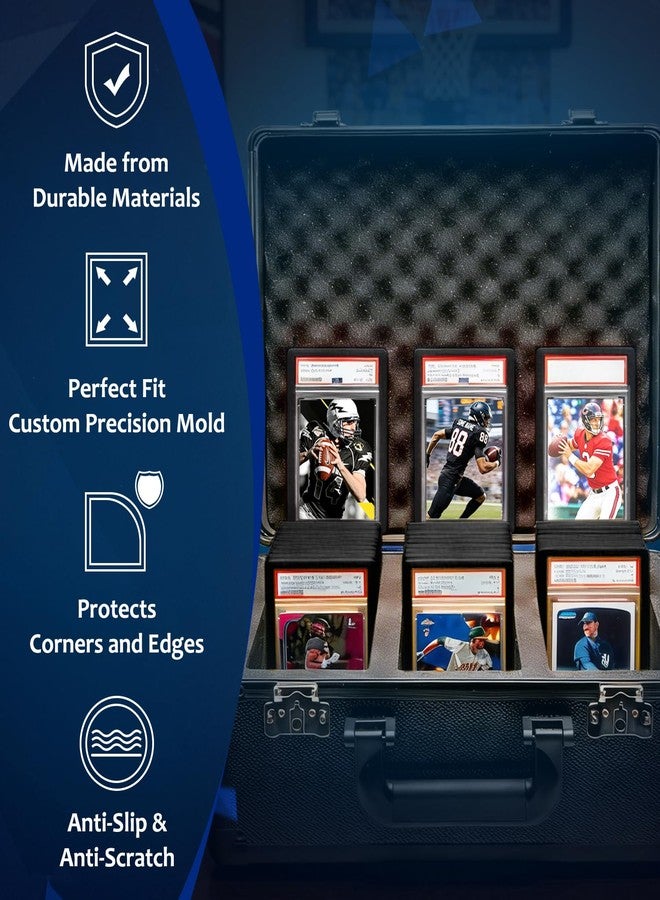 YZtree Card Guard for PSA: 6 Pack Flexible Slab Bumper for Graded Card Cases, Shock-Absorbing, Anti-Scratch Edge & Corner Guard for Standard PSA Slabs, Black - Image 5